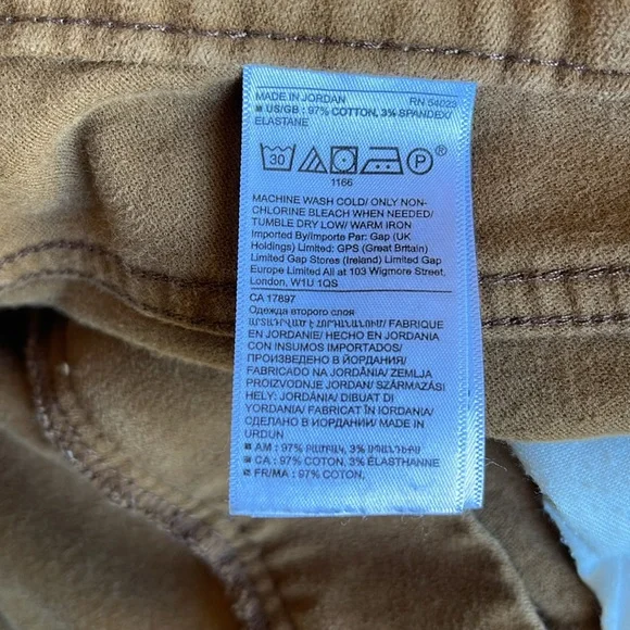 Banana Republic Brushed Traveler Slim fit pants 33 X 34